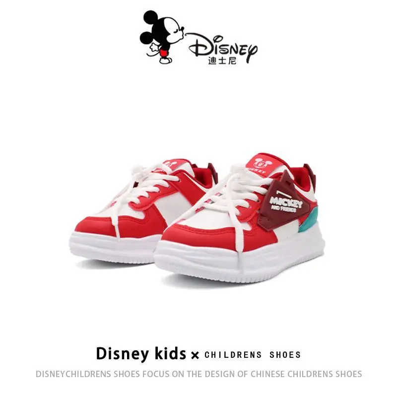 Mickey Mouse Sport Shoes Kids Board Shoes Disney Children Tennis Shoes New Boys Casual Sneakers Mickey Sport Shoes Size 26-37