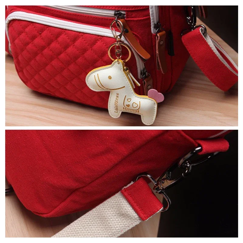 Multifunctional Fashion Diaper Backpack For Mom,New Cartoon Horse Decorate Mummy Bag for Baby,Top Quality Baby Diaper Nappy Bags