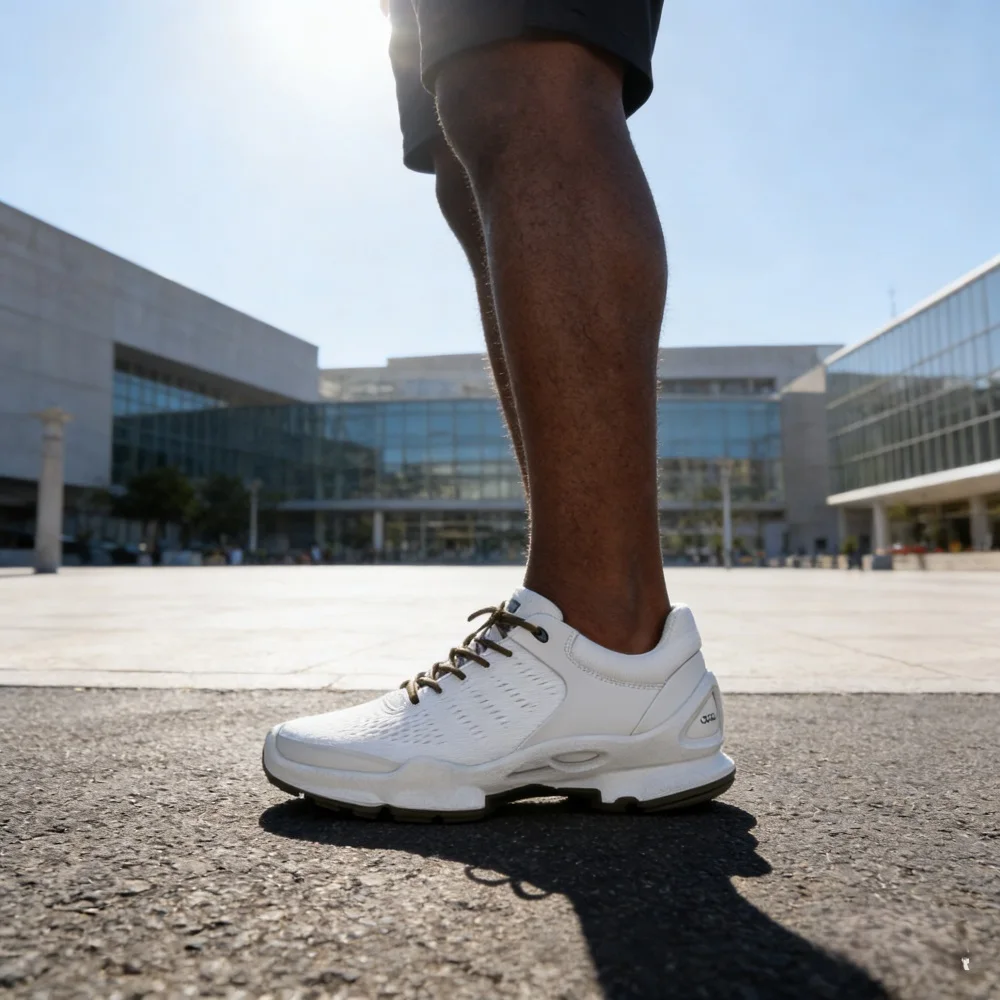 Trendy Athletic Shoes Men Jogging Ice Silk Mesh Sneakers Lightweight Outdoor Trekking Sport Street High Quality White Black 2026