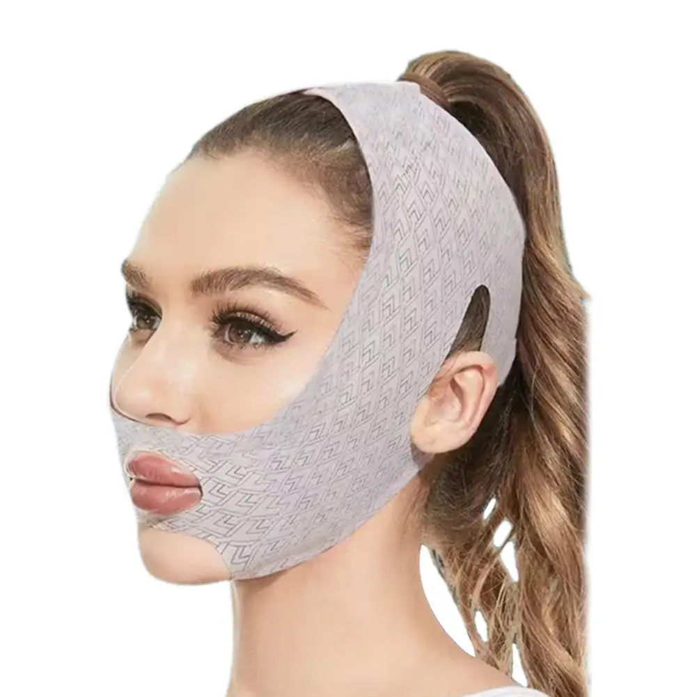 1 Stuks Kin Wang Afslankende Bandage V Shaper V-Lijn Hijsmasker Gezicht Lifting Anti Rimpel Band Slaapmasker Schoonheidstool