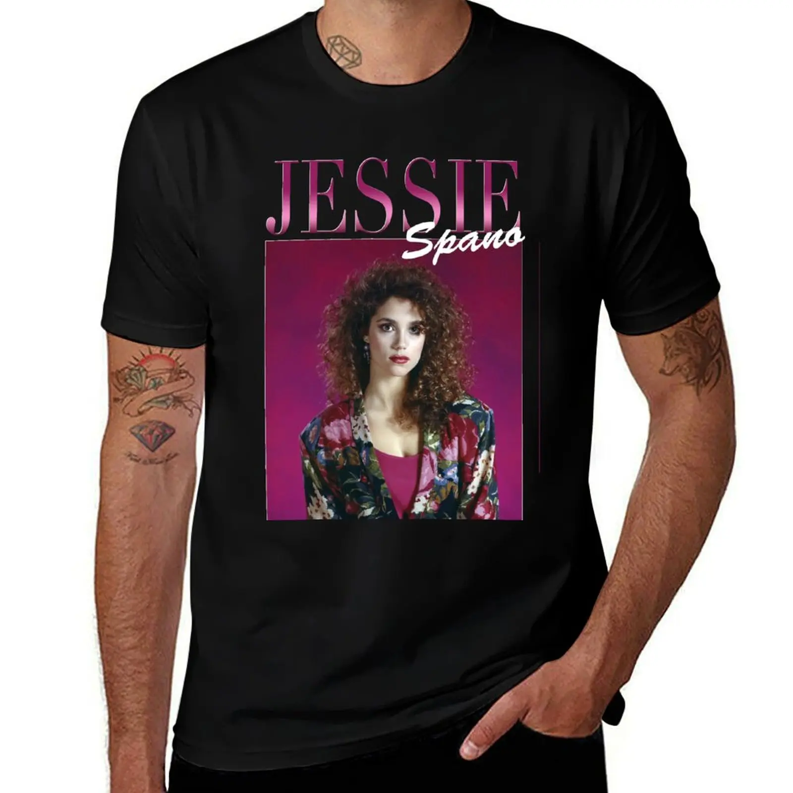 Jessie Spano - 90's Style T-Shirt anime vintage heavyweight t shirts for men