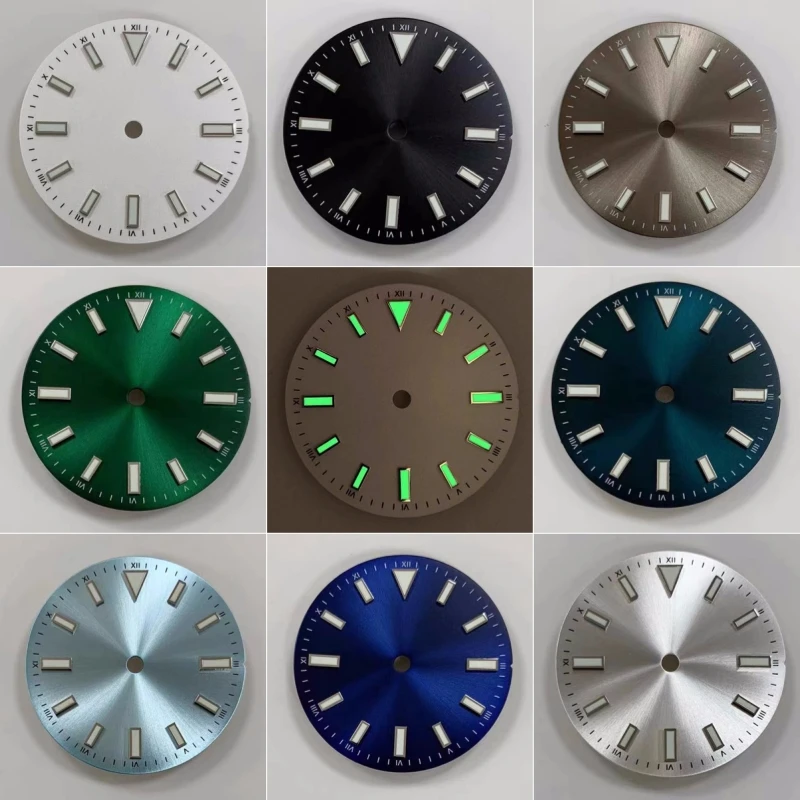 

MOD Accessories 28.5mm Green Luminous Watch Dial Fit for NH35 ETA2836 8215 2813 Movement