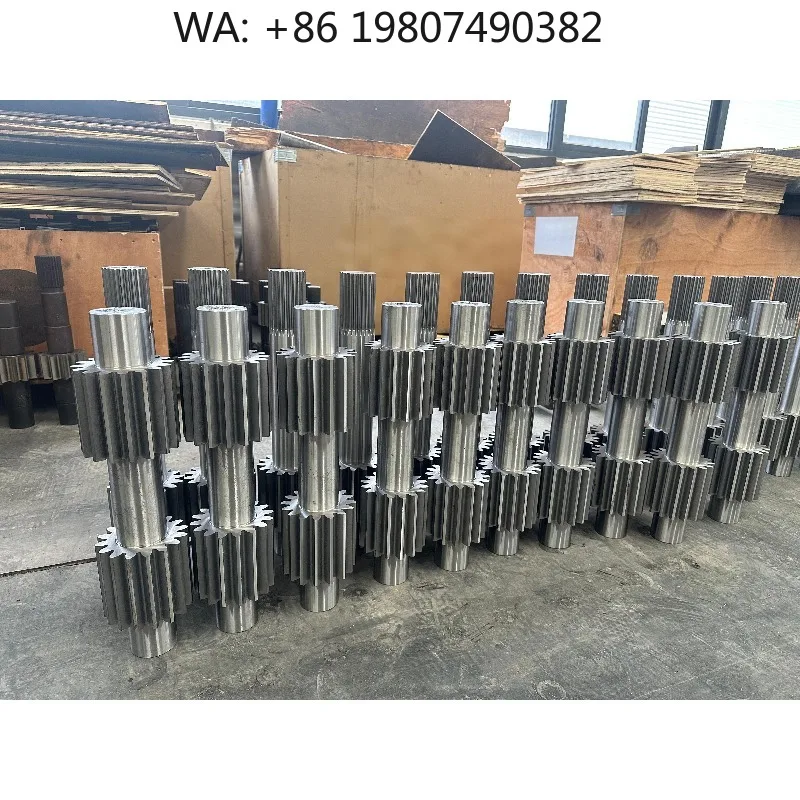 Hard Tooth Tough Core Custom Mining Gear Shaft, High Load Industrial Transmission Component, Excellent Wear Impact Resistance Ma