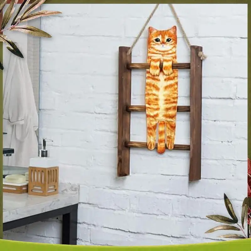 

A08P-Забавные полотенца для рук с изображением кота для ванной комнаты, кухни, декоративное полотенце для кошек, милые декоративные подвесные полотенца для лица, супер впитывающие мягкие, легко использовать