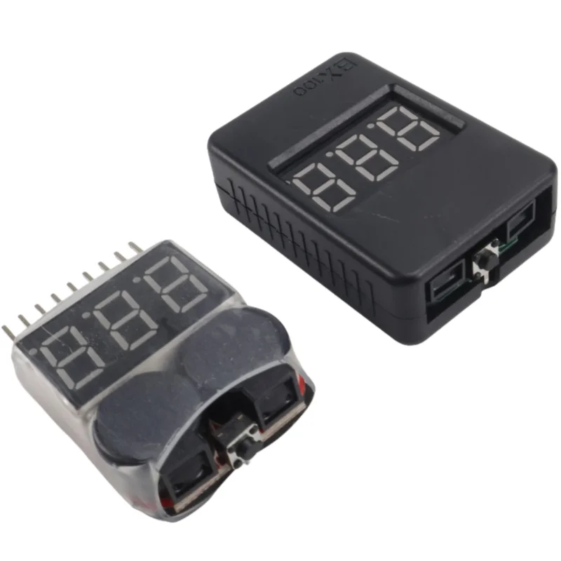 1 Uds RC voltaje pantalla batería alarma baja zumbador BX100 1S-8S medidor probador Lipo Monitor de batería para RC coche Drone helicóptero