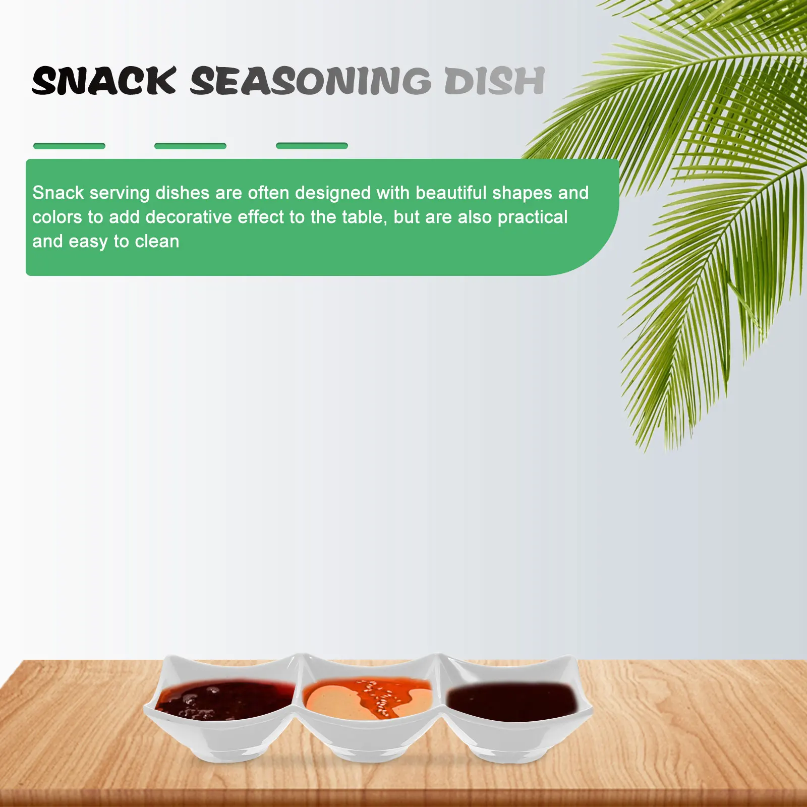 مجموعة صحن غمس ثلاثية الشبكات طبق تقديم صلصة مدمجة للمنزل متعدد الوظائف وعاء بهار طبق توابل من الدرجة الغذائية