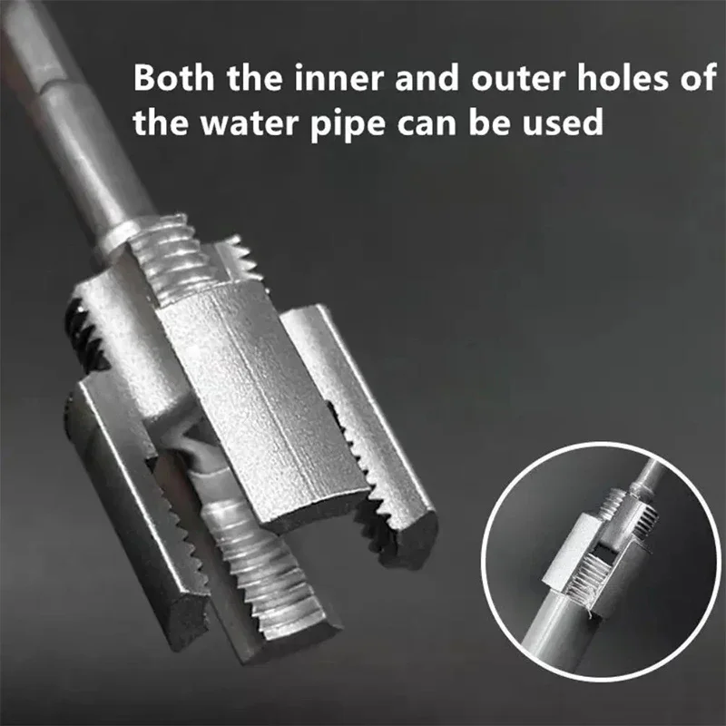 1/2inch 3/4inch PPR/PVC Water Pipe Threader Tapping ToolInternal Thread External Thread Integrated Water Pipe Wire Opener