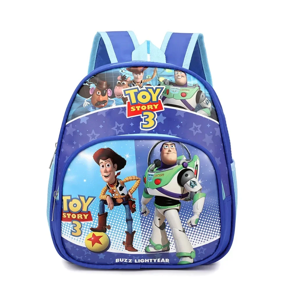 Mochila infantil Disney Toy Story, bolsa escolar leve infantil, fofa de tecido cartoon, leve, de alta qualidade, na moda, idade 3-6