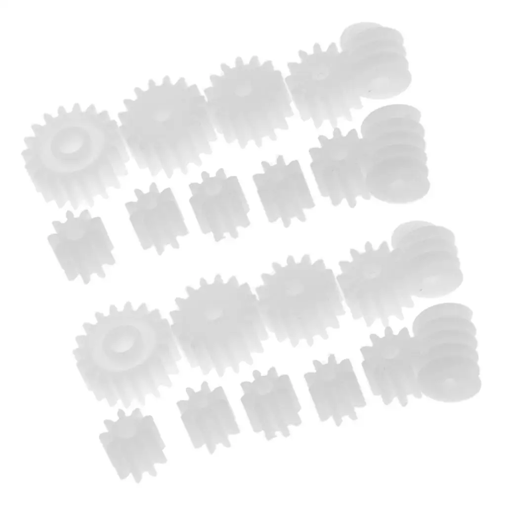 Ensemble d'engrenages en plastique universel pour les pièces et accessoires de crawler RC, la fabrication de modèles de robots et de véhicules jouets