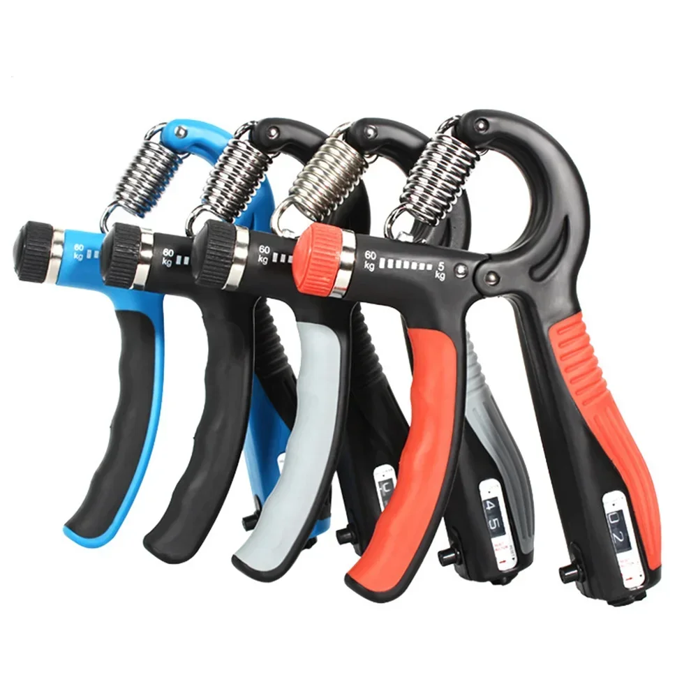 Hand Grip Strength Strengthener Trainer Full Set With Counter Wrist Forearm And Hand Exerciser For Muscle Training Adjustable