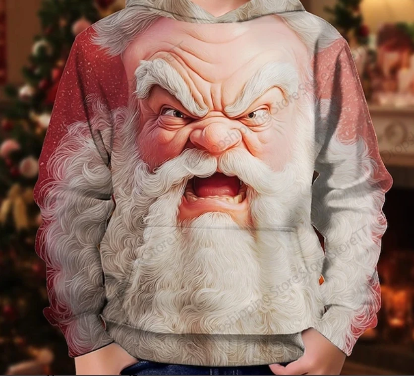

Рождественская толстовка с 3d принтом Санта-Клауса для мужчин и женщин, модная повседневная толстовка с длинными рукавами, подарок на вечеринку, спортивный костюм, мужская одежда