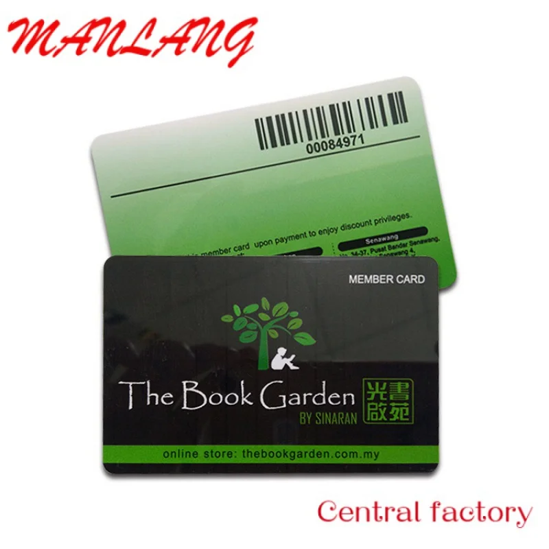 Custom  Barcodes Magnetic Strip PVC Plastic ID Membership Gift Calling Business Name Cards