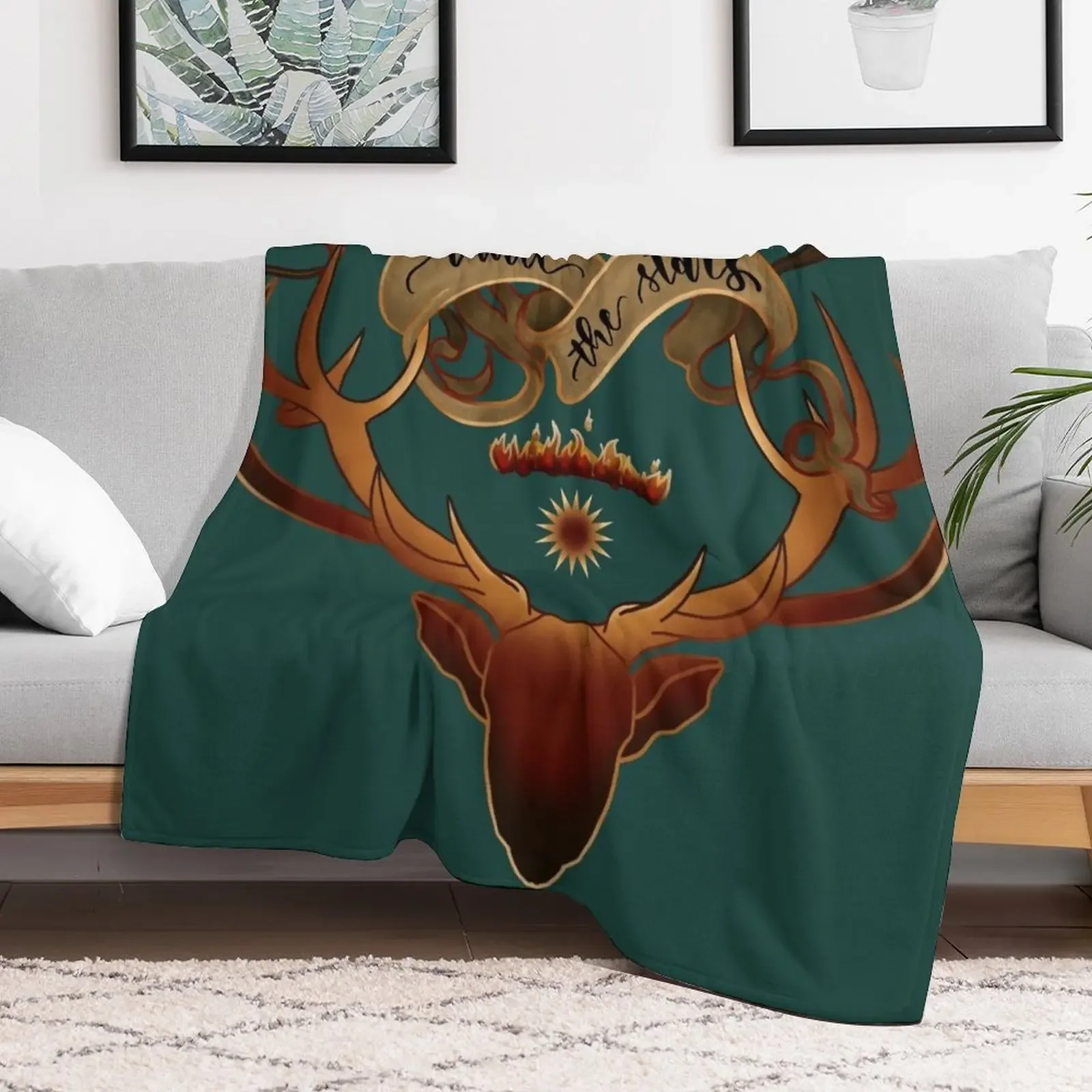 Rattle the stars - Throne of Glass Throw Blanket Foldable Soft Warm Blanket for Outdoor Use