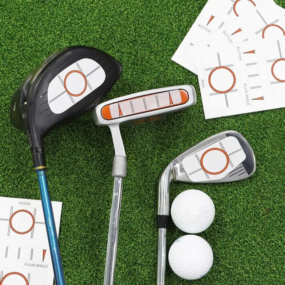 Impact Target Sticker Batting Practice Impact Recorder Position Detection Tape Golf Putting Stickers Golf Target Sticker