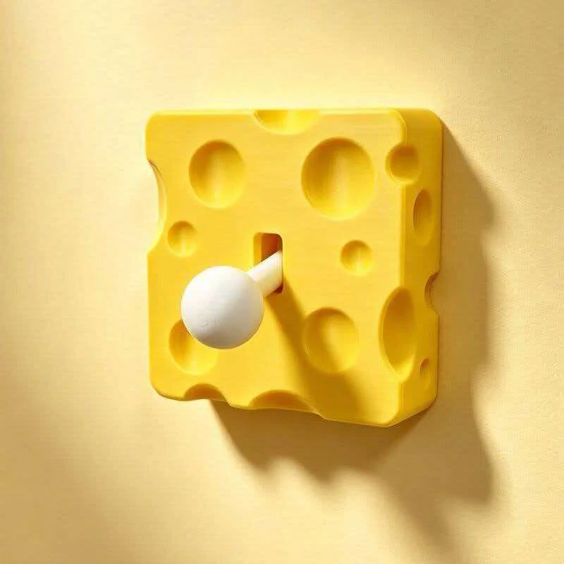 NEW Cheese 3D Printed Toys 86-Type Light Switch Cover Creative Gifts Wall Plate Protector Room Bedroom Office Home Decor 