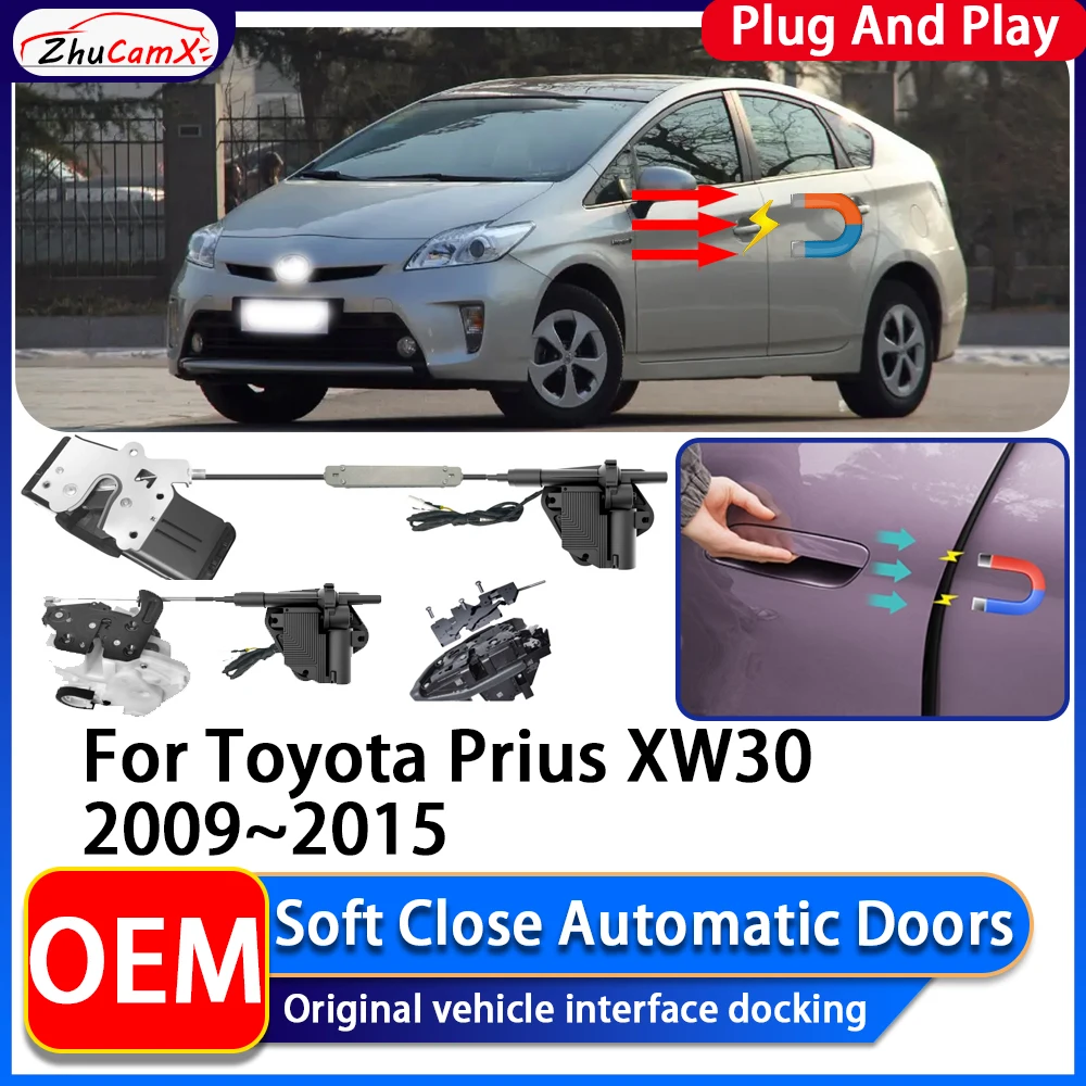 ZhuCamX OEM Electric Suction Power Soft Close Car Door Automatic Door Closing System For Toyota Prius XW30 2009~2015