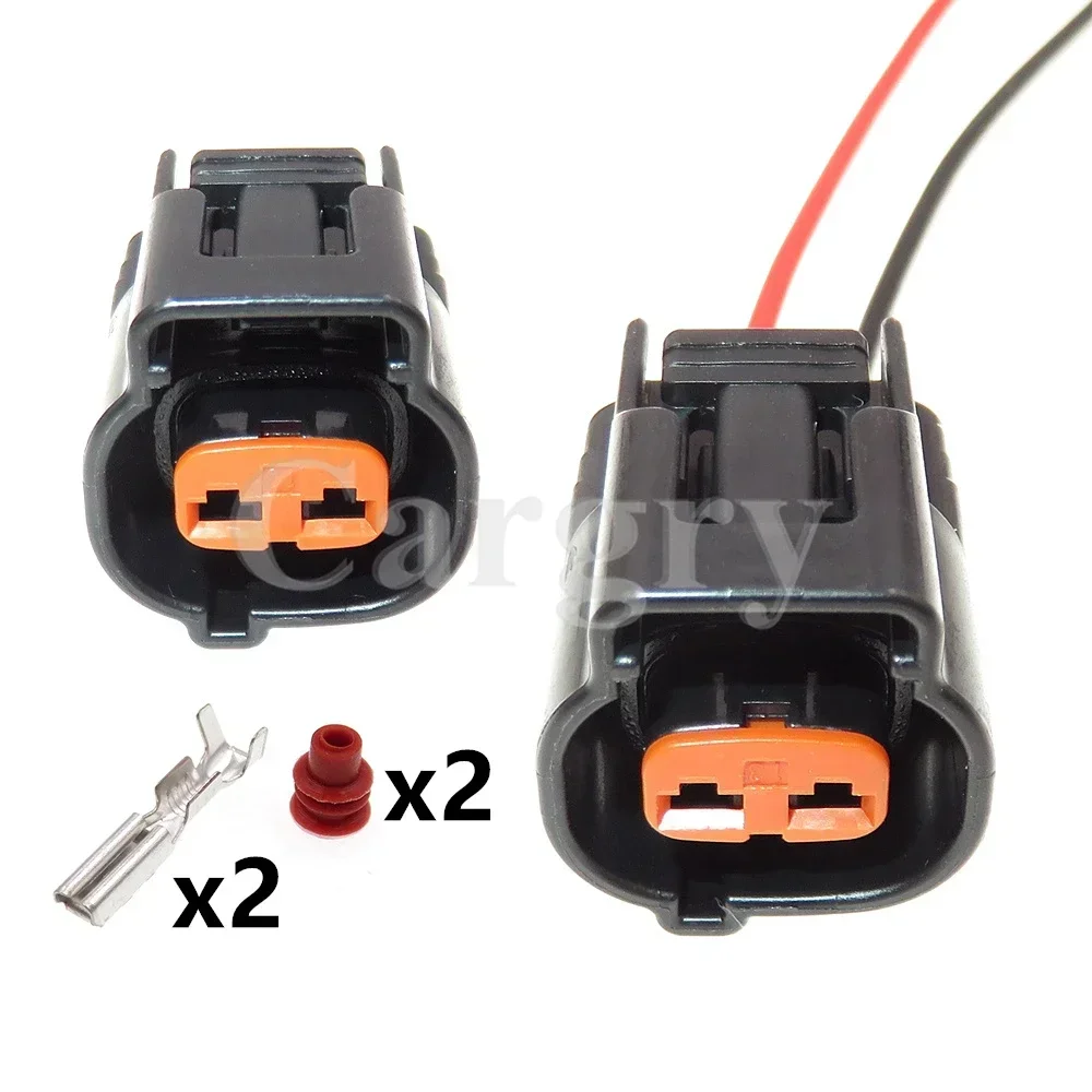 1 Set 2P 6195-0062 AC Assembly Car Power Connector Automobile Wire Harness Socket Auto Waterproof Electrical Plug