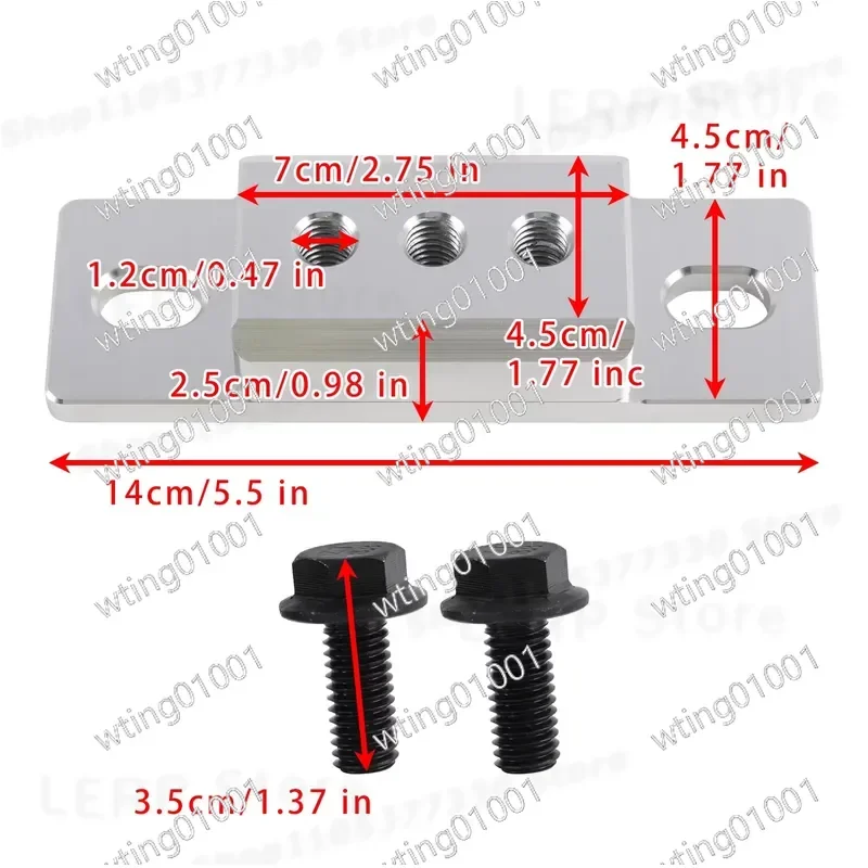 for GM TH350 TH400 4L60E 4L65E X-T Aluminum Transmission Mount 551404 Durable Heavy Duty Replacement Part Enhanced Stability