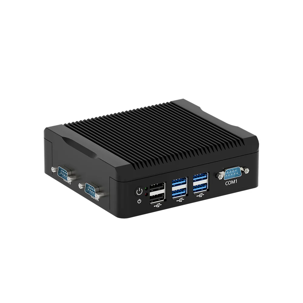 Computer integrato industriale Intel Celeron N5095 Mini Pc DDR4 Dual Lan Rs232 Com Dual Display Fanless Mini Pc Gaming PC Office