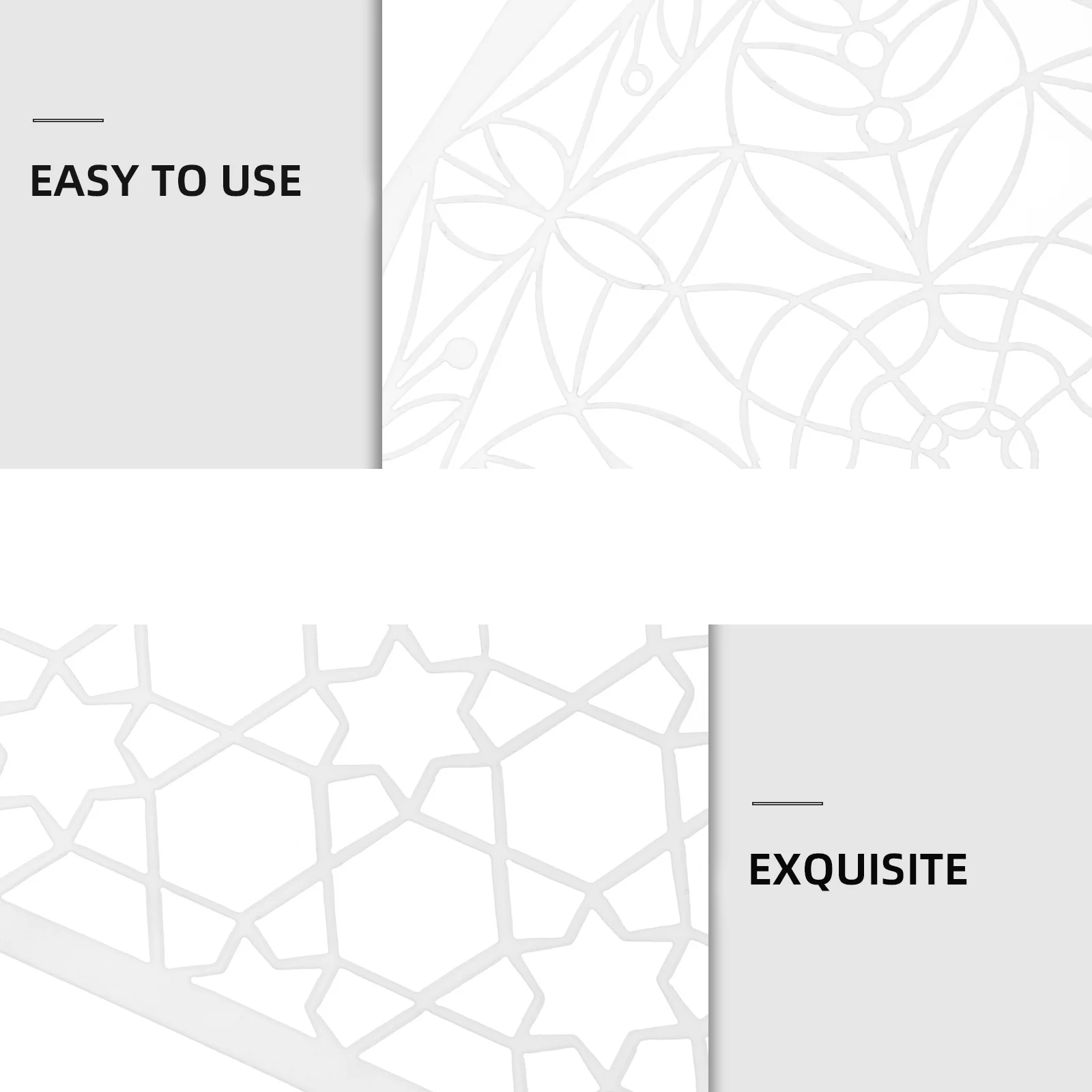 

12pcs Graffiti Wall Painting Stencil Diy Craft Smooth Surface Easy Clean Template For Scrapbook Cake Cookie Painting Art