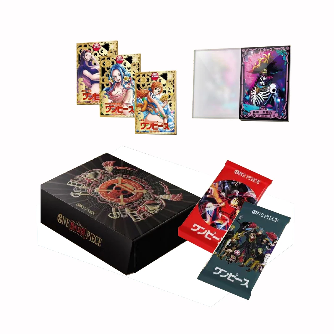 One Piece Collection Cards Box DeKa Cultural New World Tessellation Card Anime Character Perimeter Children's Birthday Gifts