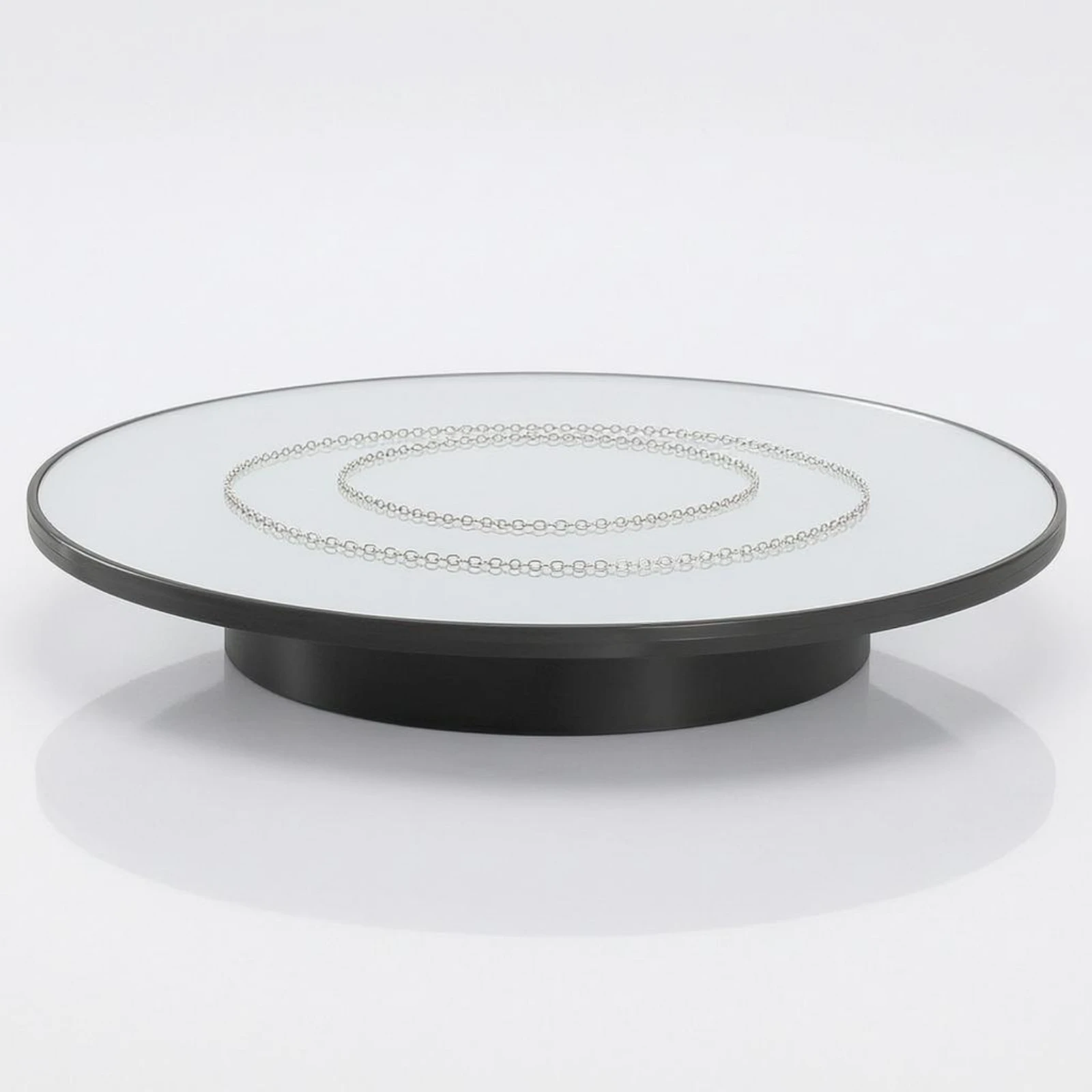 Electric Rotating Display Stand ABS Body Rotating Display Turntable Mirror Turntable Slow Rotation Photo Gear Wireless Use