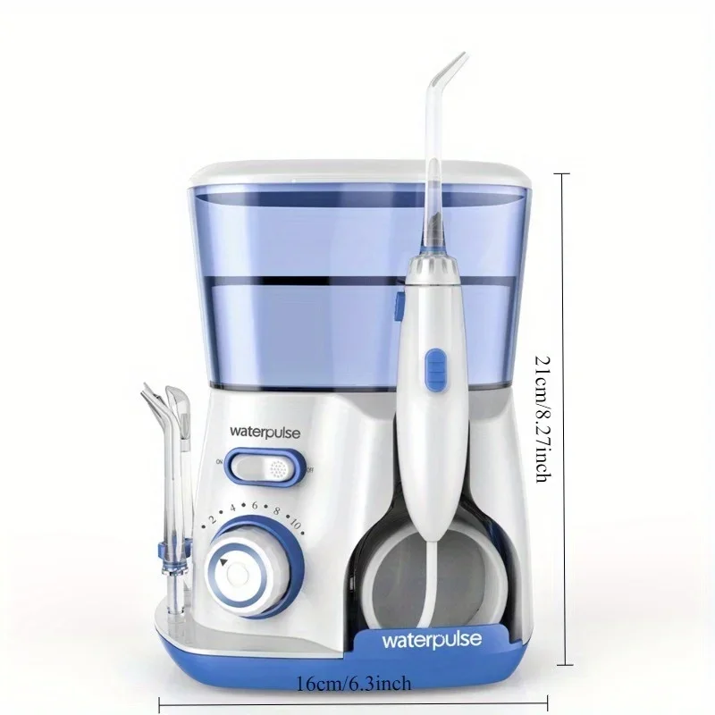 Waterpulse V300G ري الفم 5 قطعة نصائح جهاز تنظيف الأسنان بالماء منظف كهربائي 800 مللي نظافة الفم جهاز تنظيف الأسنان للعناية بالفم #4