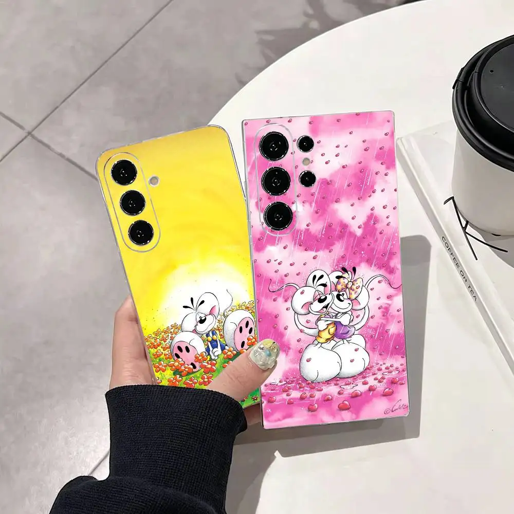 Diddl Cute Cartoon  Phone Case For Samsung S25,S24,S21,S22,S23,S30,Ultra,S20,Plus,Fe Transparent Cover