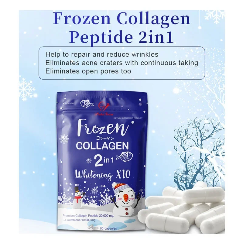 2 Bag 120 Pills Skin Beautifying Collagen Capsule For Acnes Pimples Oil Skin Dark Spot Wrinkle Skin Health Food