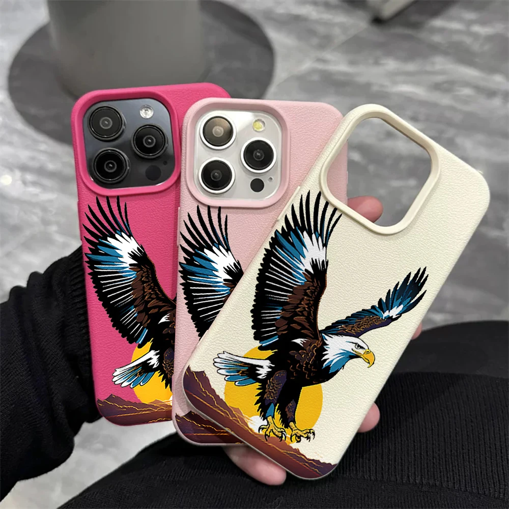 Soaring Eagle Handyhülle für iPhone 17 16 15 14 13 12 11 ProMax 16 15 14 Plus 17 16 15 14 13 12 Pro 17Air Silikon Matte Hülle – Detail 4