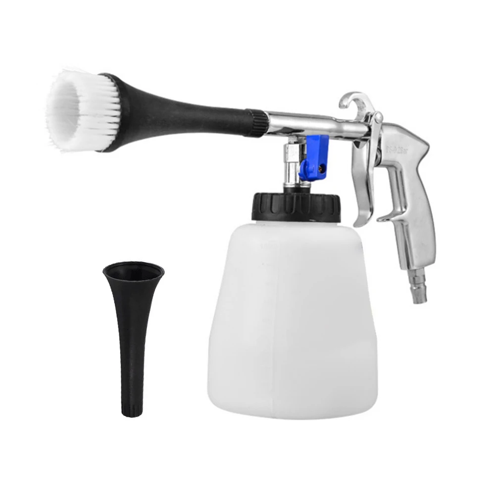 

Car Cleaning Gun, High Pressure Car Detailing Wash Gun with 1L Foam Bottle Portable Cleaning Gun for Car Doors, Seats, Carpets