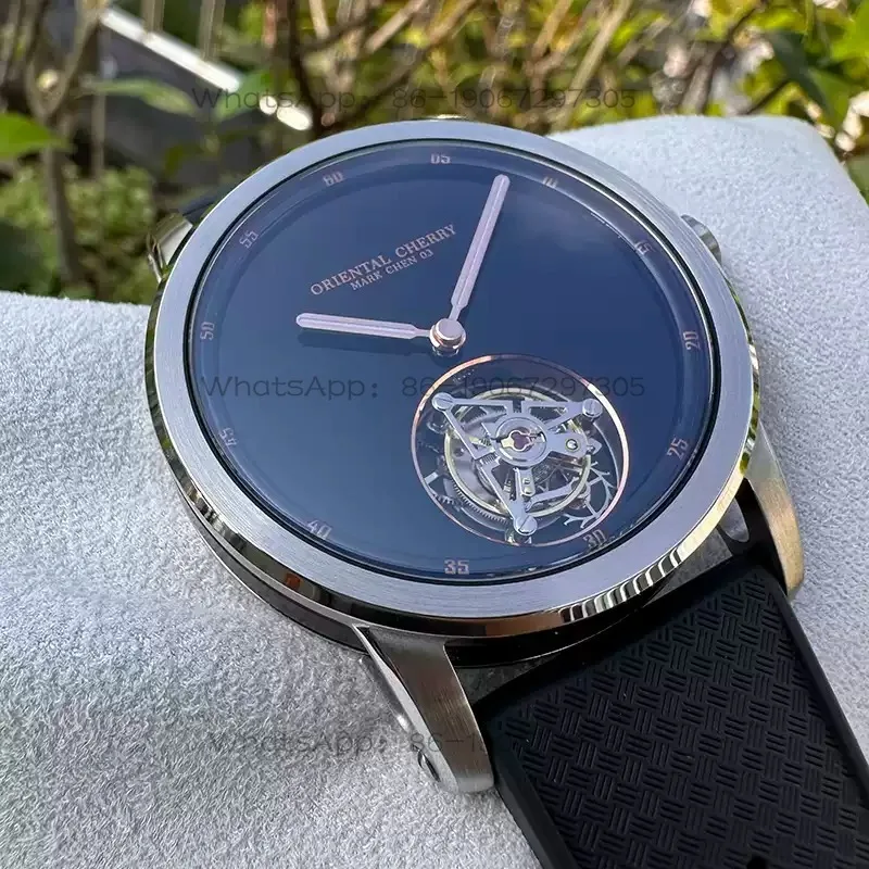 MC-03 Tourbillon Mechanical Men's Casual Watch Custom Floating Flying Luminous Style