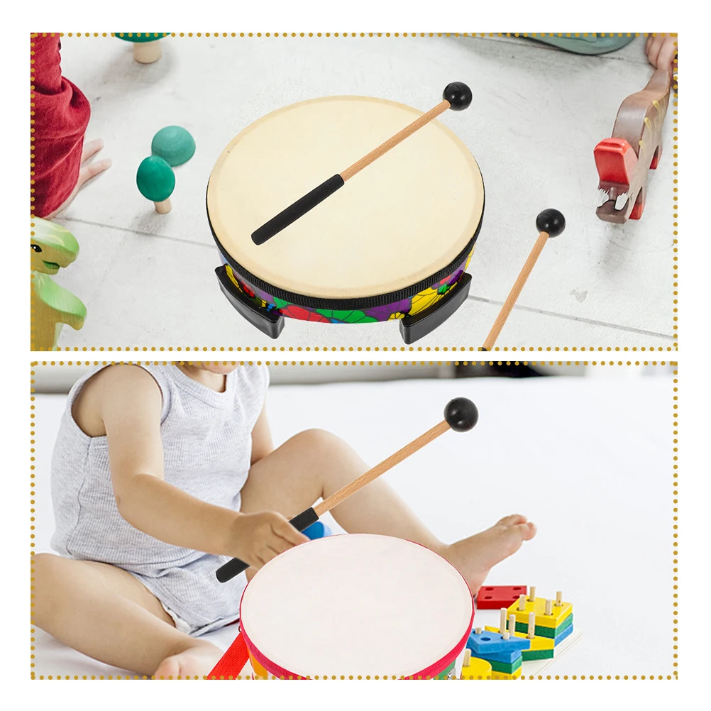 

2Pairs Tongue Drum Mallets Firm Durable Wooden Rubber Marimba Practice Drumsticks Performance Percussion Mallets