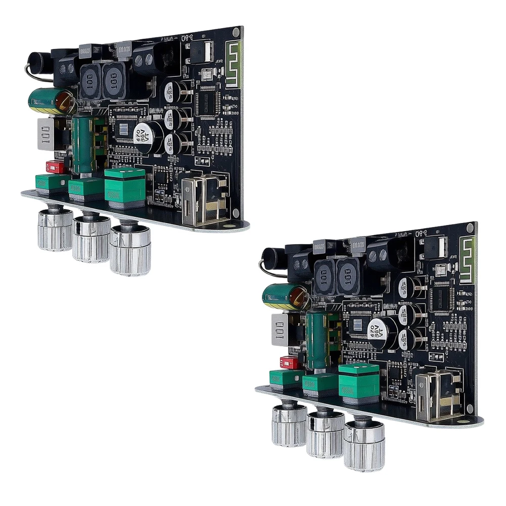 2pcs 100W Wireless Board ZK-1001U With Function For DIY Home Outdoor Speaker System Audio Electronic Components