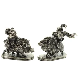 Cartoon Desktop Copper Soldier Decoration Ornaments Retro Dwarf Legionnaire Cavalry Model Figure Toys