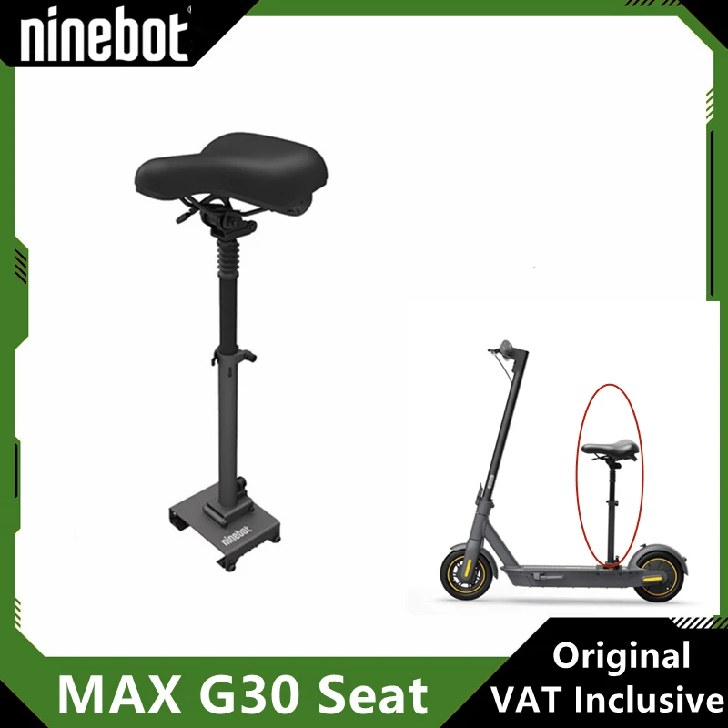 Original Seat For Ninebot By Segway MAX G30 G30P G30LP Electric Scooter Adjustable Comfortable Shock Absorbing MAX Seat Saddle