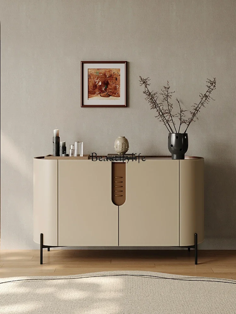 Light luxury dining side cabinet Modern simple household small apartment high-end storage cabinet