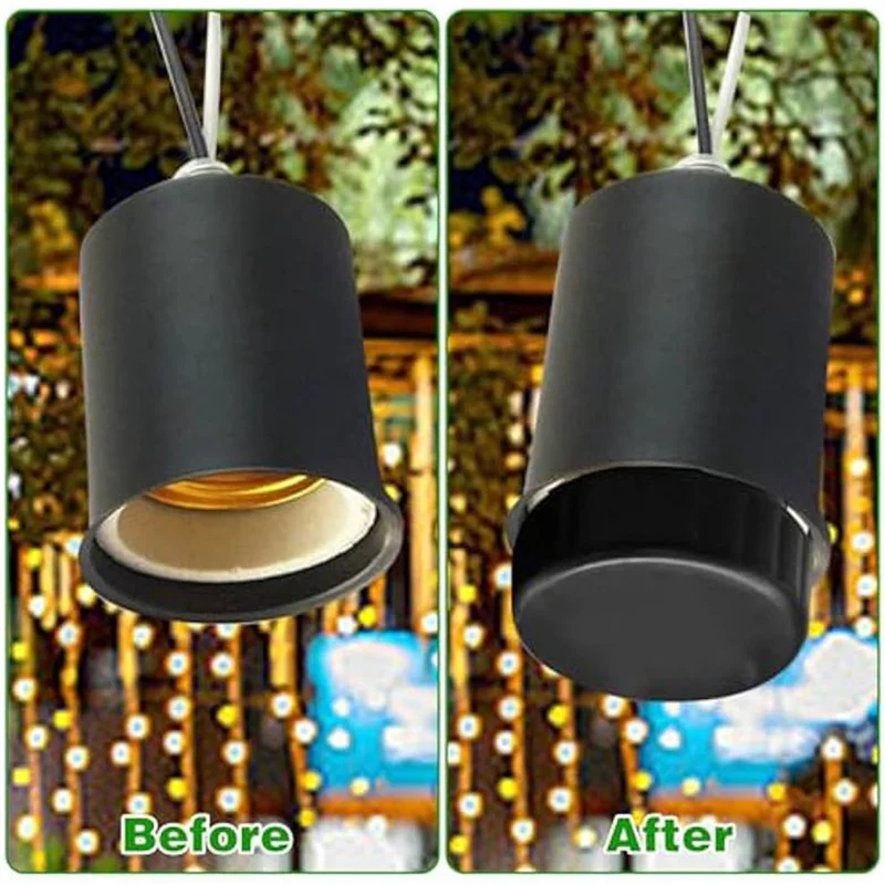 A02M-24Pcs Light Bulb Socket Cover,Light Socket Safety Cap Plugs For String Lights, Light Socket Cover Unused Sockets Caps