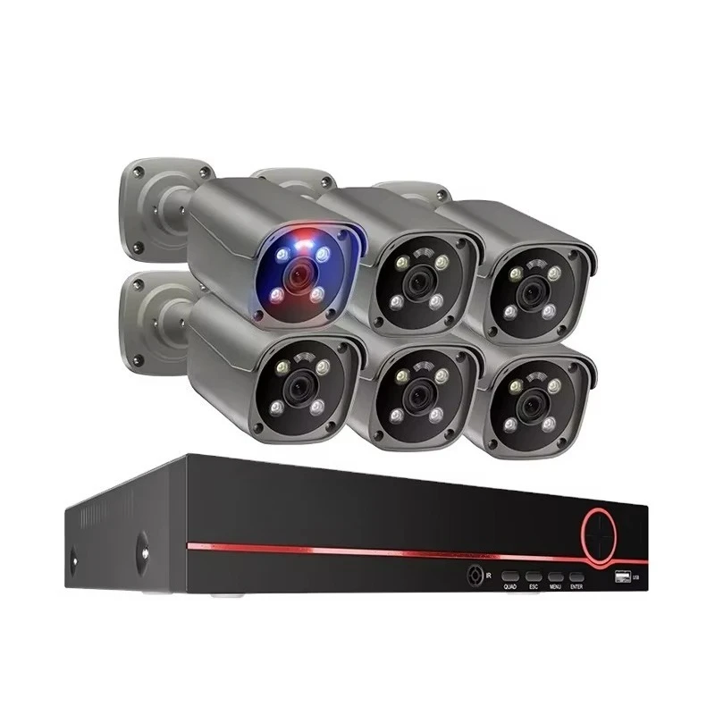 8 Channel CCTV Home Security Camera System 8Mp Color Night Vision Nvr Kit Video Surveillance Security Camera System