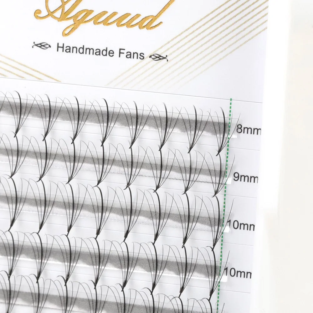 AGUUD Pre Fanned Wispy Eyelash Extension 5D 7D 9D Spike Hybrid Fan Lashes Russian Volume Fans Cluster Eyelash With Flat Eyelash