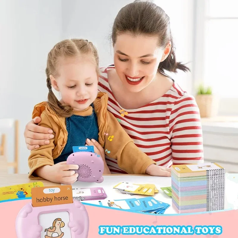 Kid Puzzle Word Toys Audio Electronic Cards Book Cognitive Boy Talking Learning Flash Song Card Insertion Education Card Machine