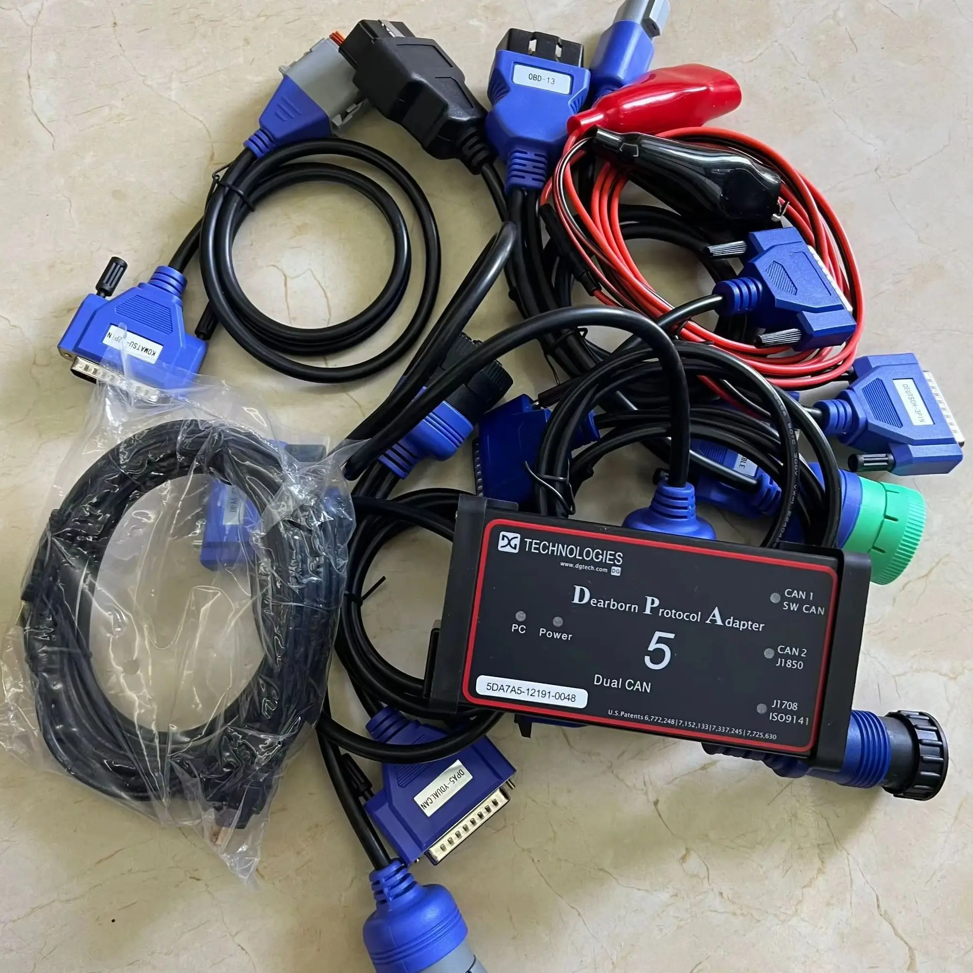 DPA5 Heavy Duty Truck Diagnostic Tool Software installed well on laptop T470 I5 16G 512GB SSD Vehicle Programmer