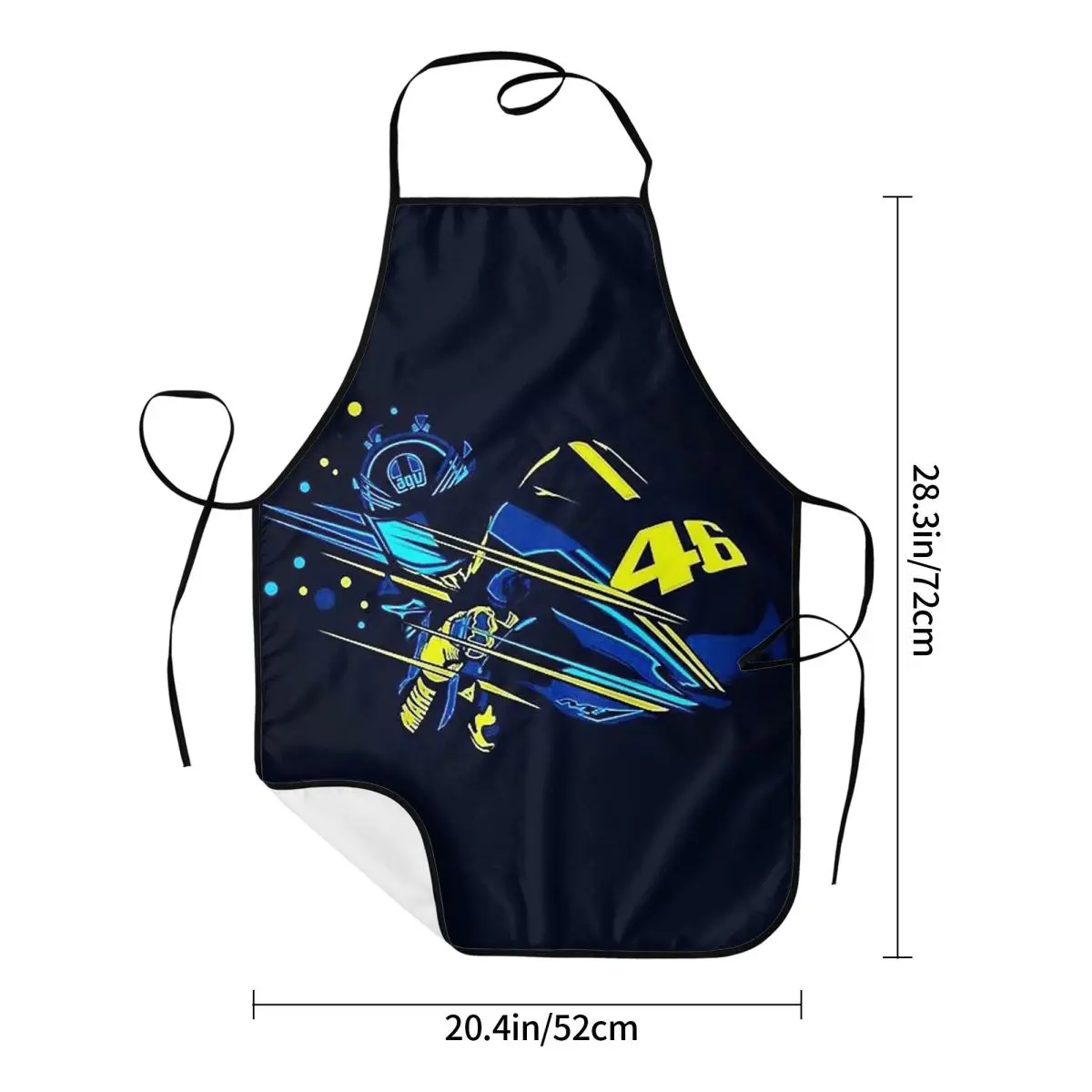 Moto-Gp Rossi Speed Racing Aprons Chef Cooking Tablier Waterproof Bib Kitchen Cleaning Pinafore for Women Men Gardening