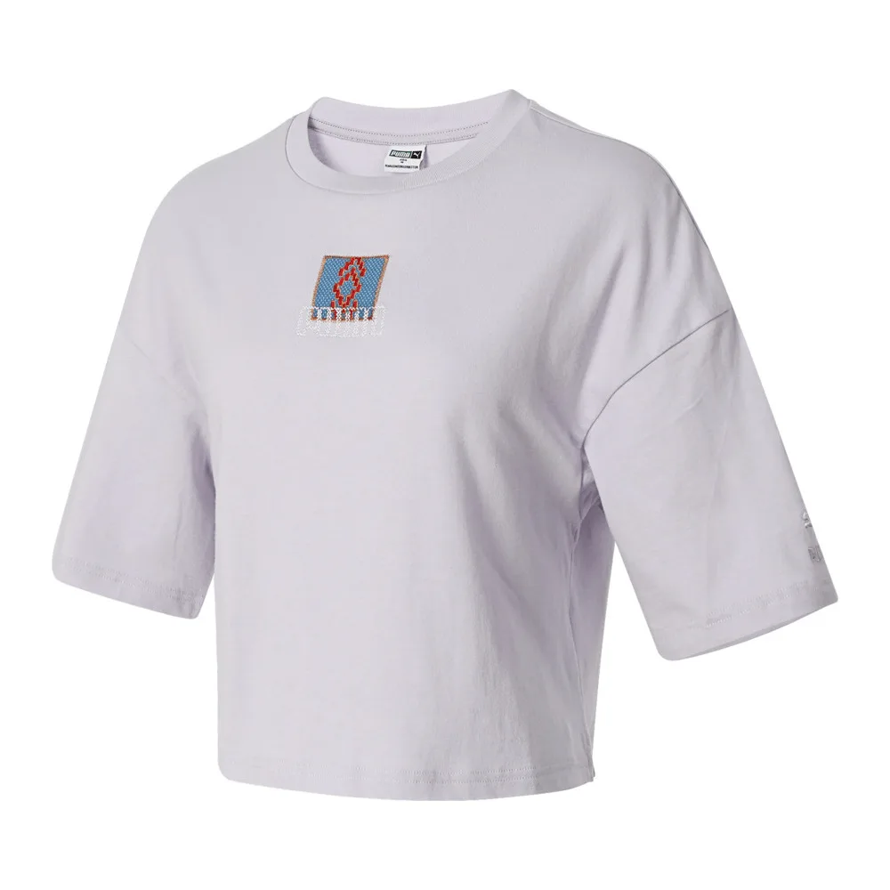 

Женская спортивная повседневная футболка Puma с коротким рукавом 62687384