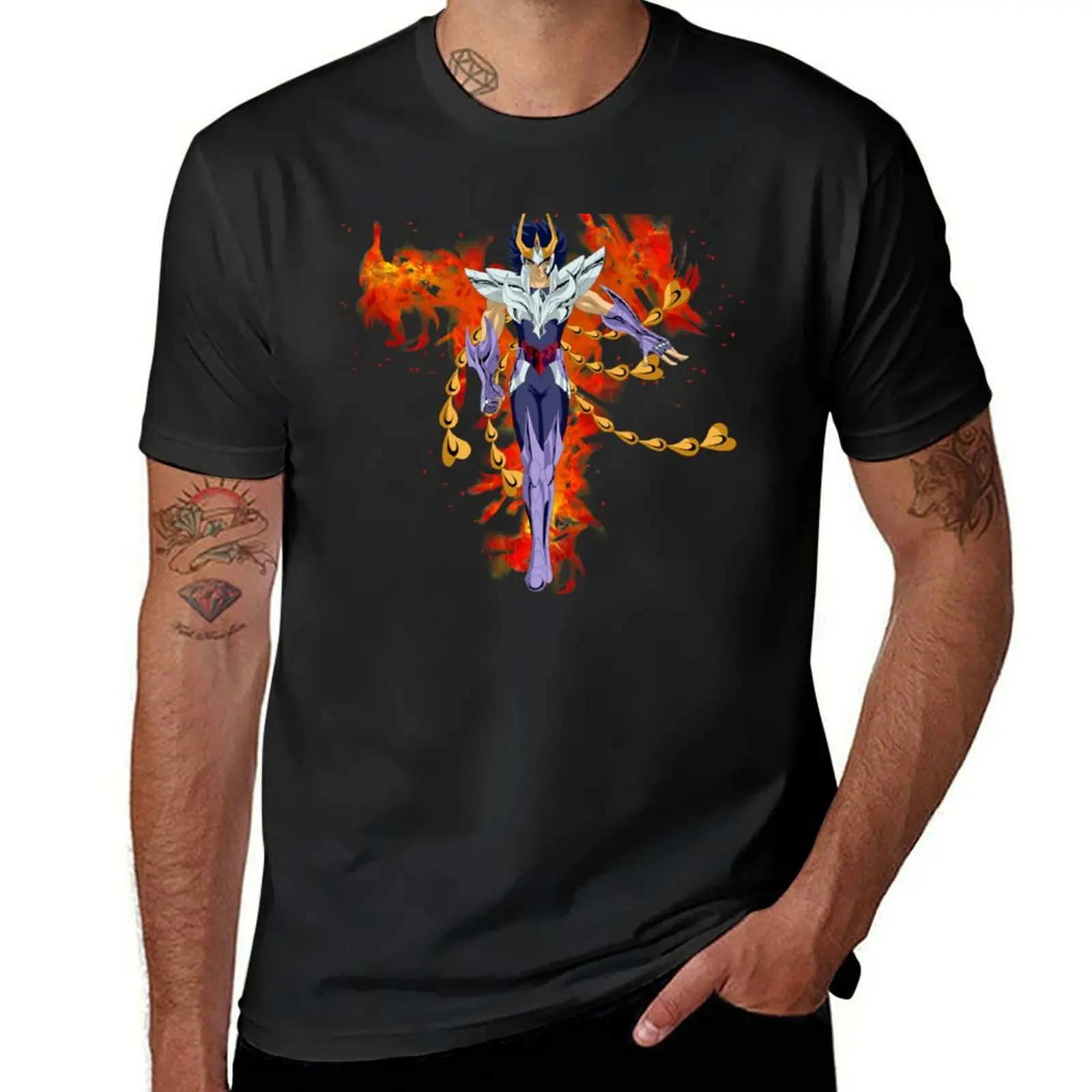 

Saint Seiya - Phoenix Ikki T-Shirt plain korean fashion summer clothes summer top big and tall t shirts for men