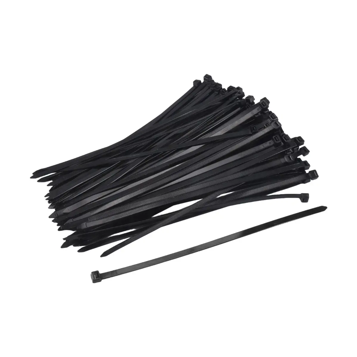 【~ NEW A01R】100 Pack Cable Zip Ties Heavy Duty 12 Inch, 7.6mm Strong Plastic Wire Ties with 70Kg Tensile Strength, UV Resistant