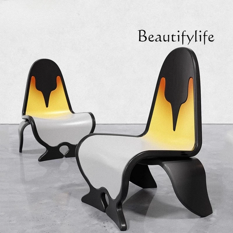 

Light luxury fiberglass special-shaped chair villa home hotel model room single leisure chair new leisure chair