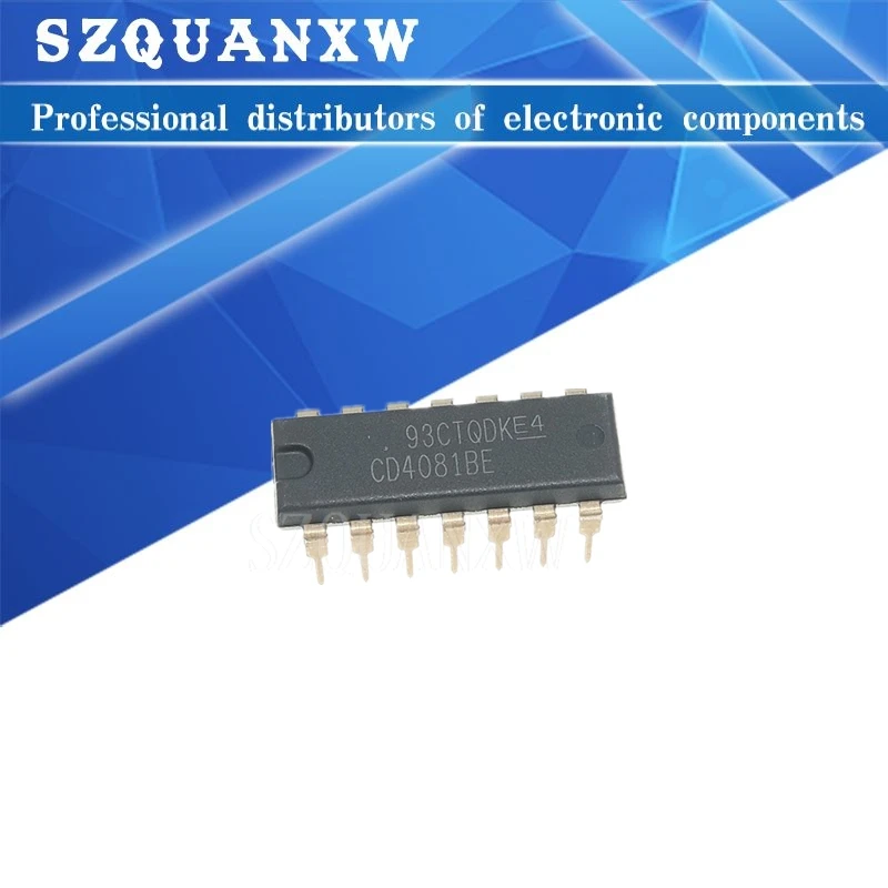 10PCS CD4081BE DIP14 CD4081 DIP 4081 4081BE DIP-14 new and original IC