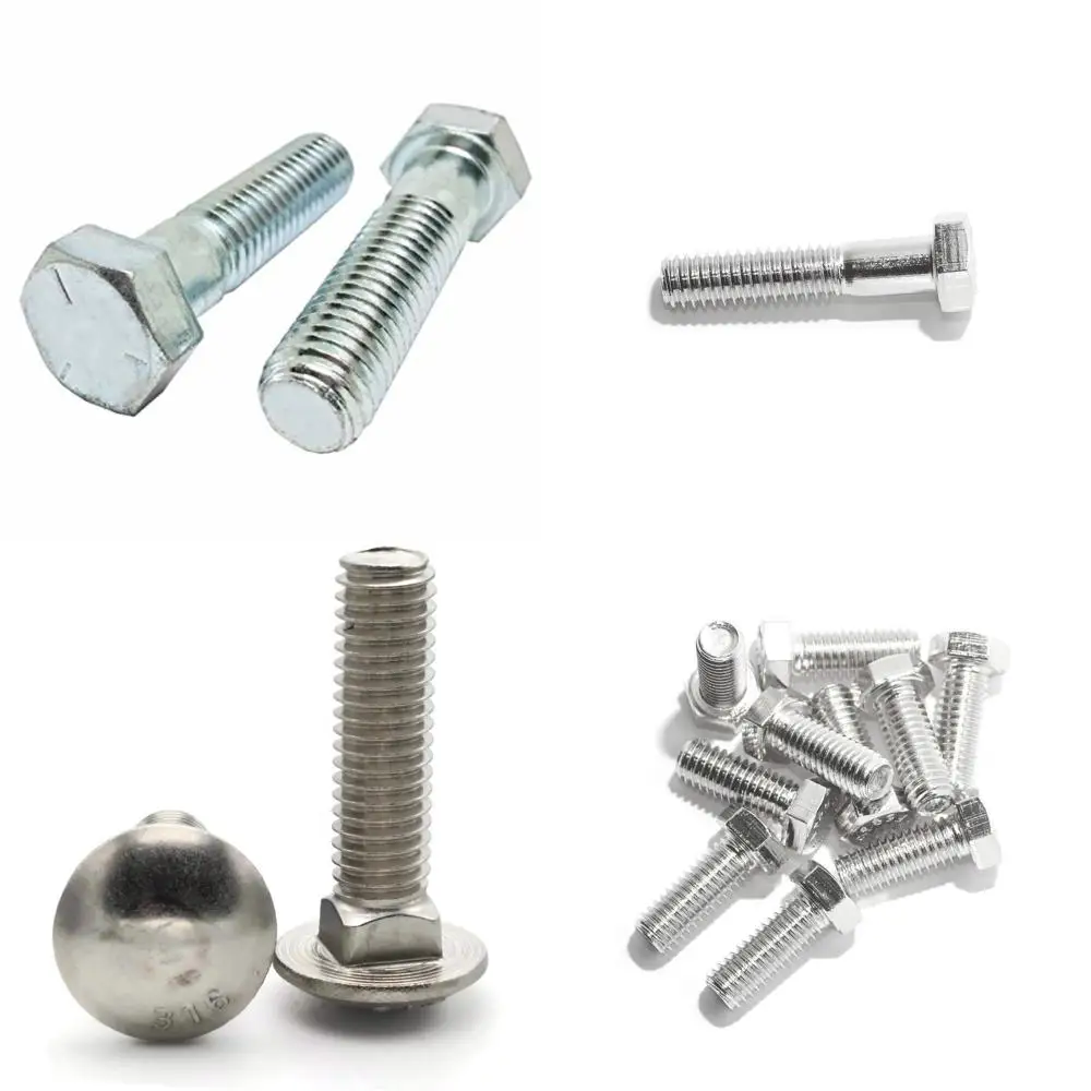 مسامير ذات غطاء سداسي مطلي بالزنك من الدرجة 5 3/8-16 × 1-1/2 خيط خشن، 675 قطعة، ملولبة جزئيًا 1 من طول الخيط #1