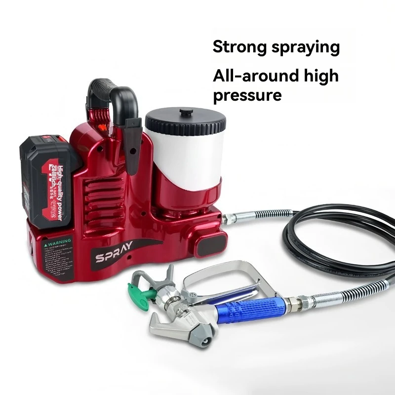 Lithium Ion Backpack Type High-pressure Airless Spraying Machine Handheld Portable Charging Latex Paint Wall Repair